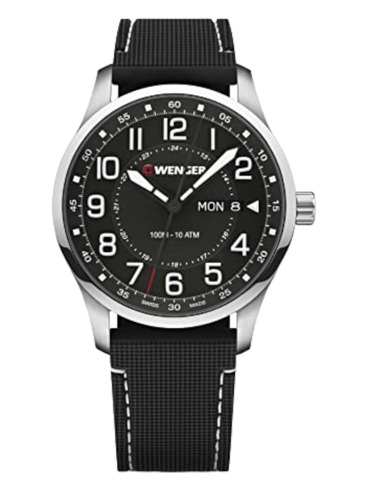 Wenger Swiss Army Men’s 01.1541.127 Attitude Black Dial Watch 42mm