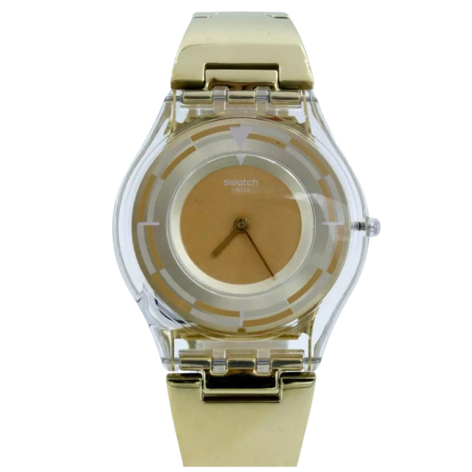 Swatch SFE104G Women’s Quartz Schupe Watch, 34mm – Gold