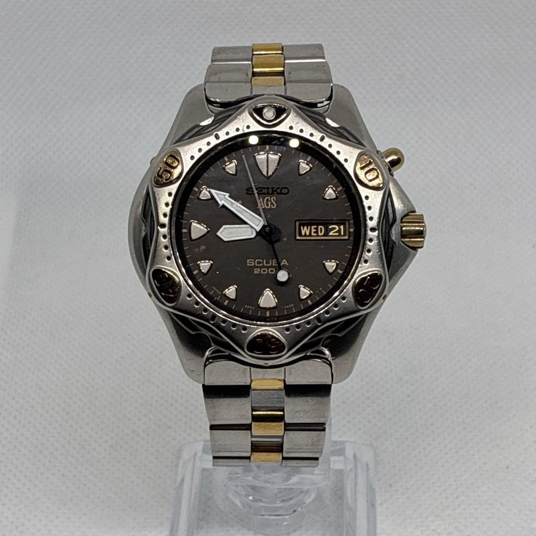 Excellent condition operational Seiko men’s wristwatch vintage diver’s scuba