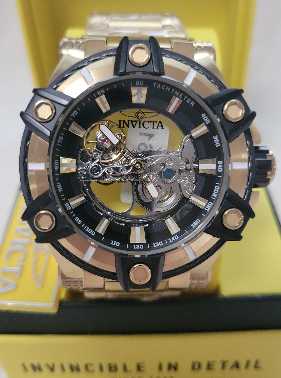 Invicta Bolt Automatic Men’s Watch – 52mm, Gold 49058