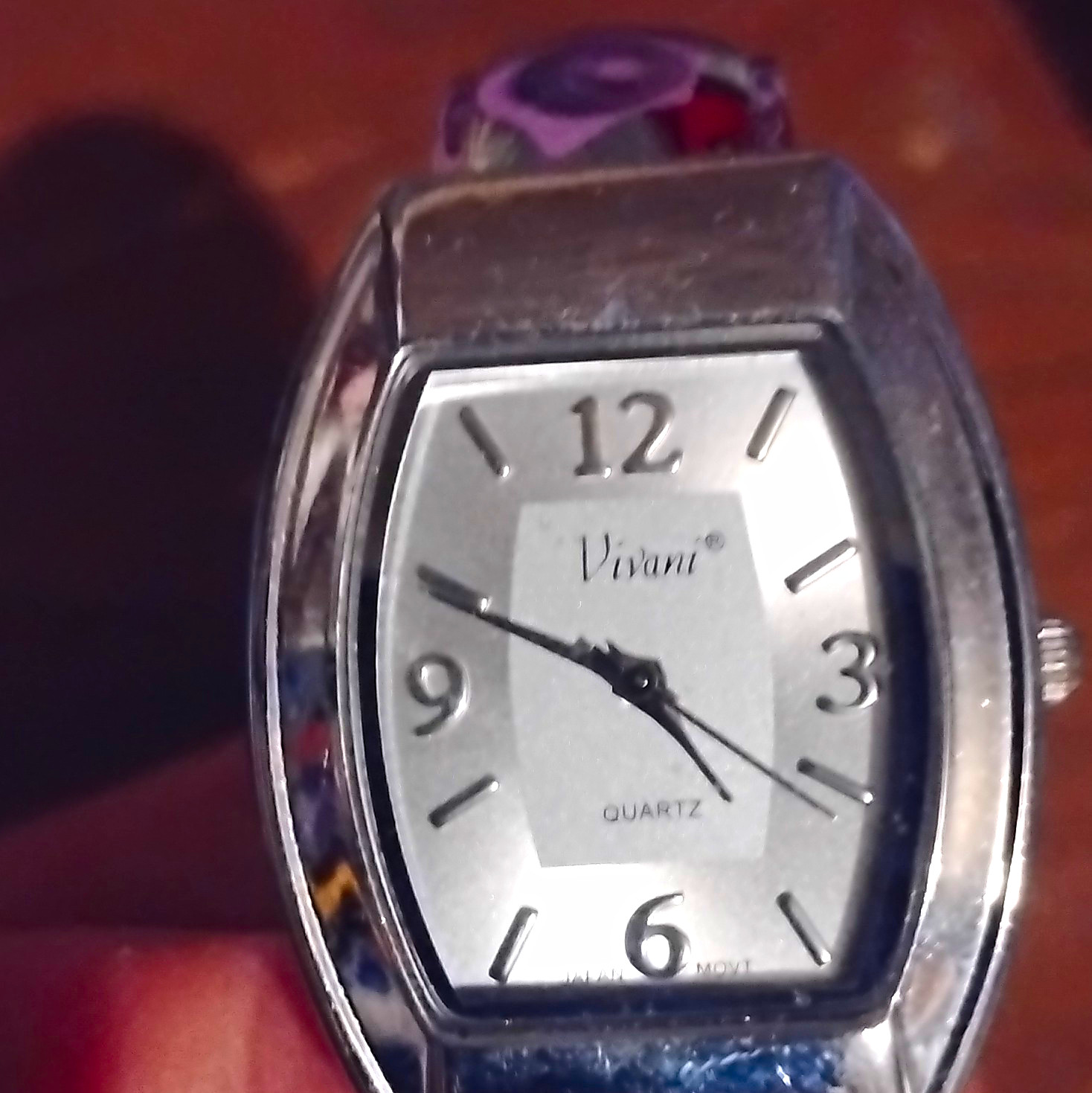 Vivani Women’s Quartz Analog Silver Bangle Dress Watch Rectangle 30mm