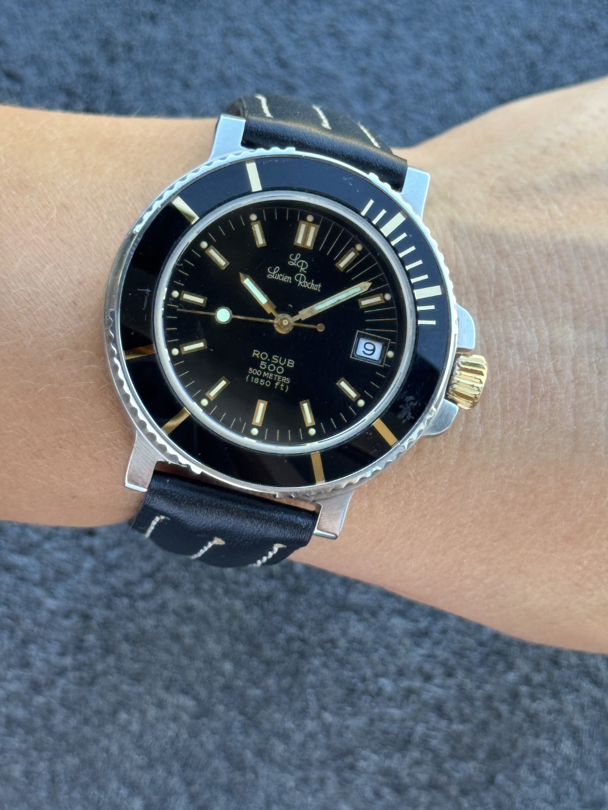 Lucien Rochat Ro.Sub Automatic Cal.1212 Mens 40mm Swiss Made Ref. 1243
