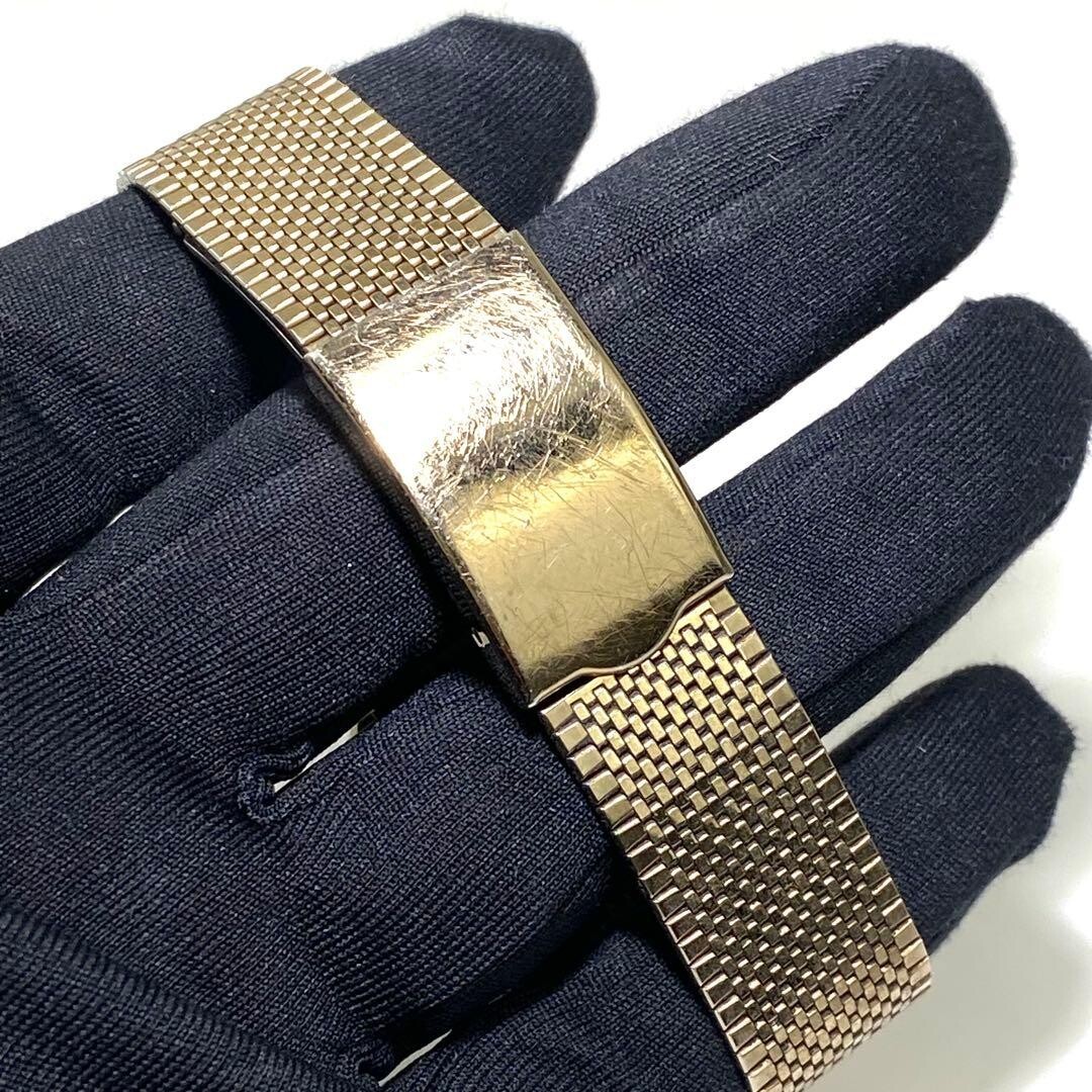 TECHNOS Wristwatch Borazon Quartz Date Display Gold Vintage Authentic From Japan