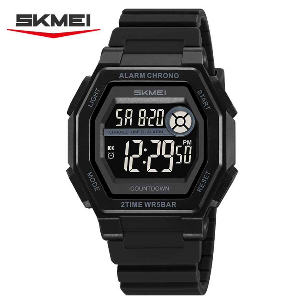 SKMEI Men Watch Countdown Digital Wristwatch for Student Boy Sport Outdoor Watch