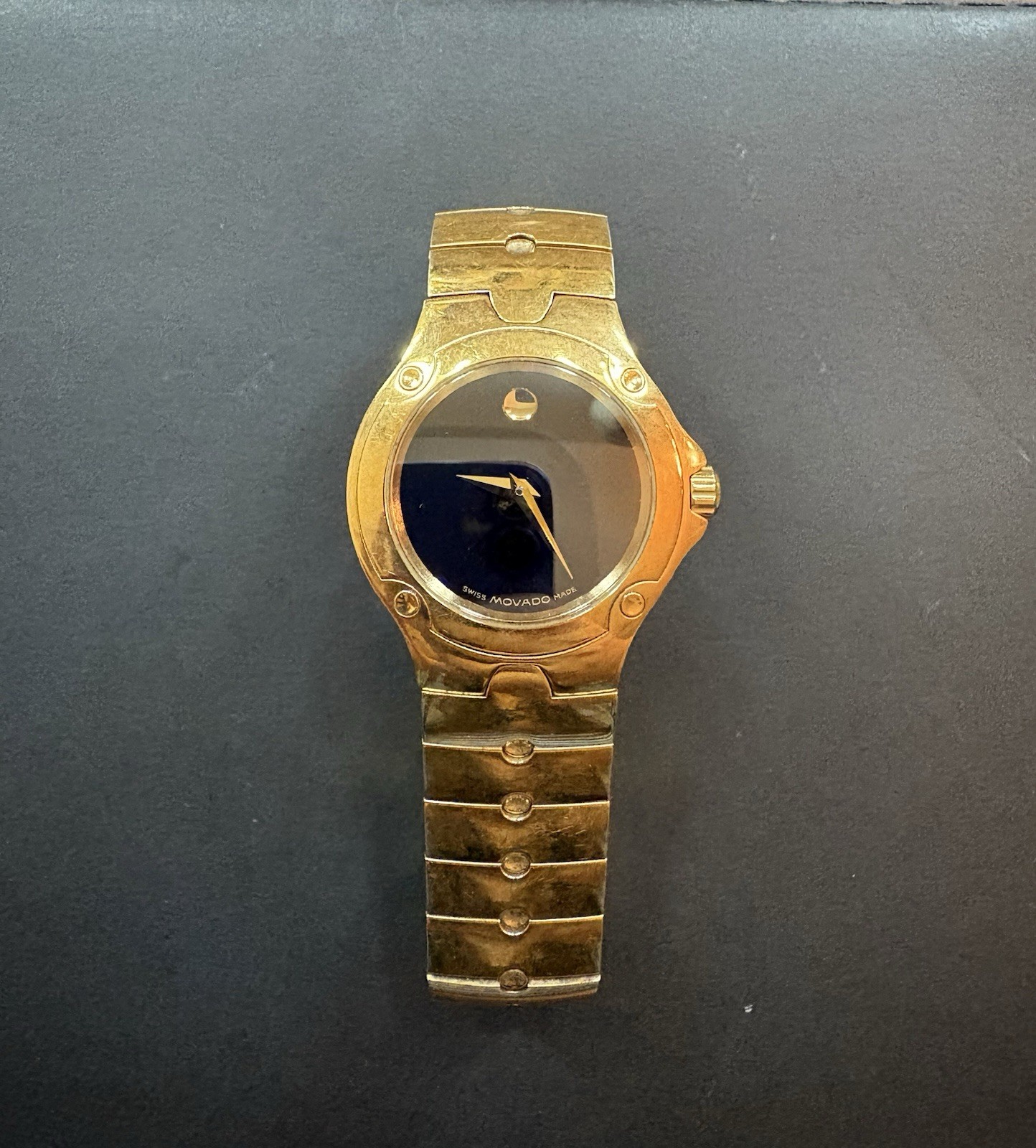 Women’s MOVADO SE Sports Edition Gold-Tone Stainless Steel Watch 88-G4-1851 Y2K