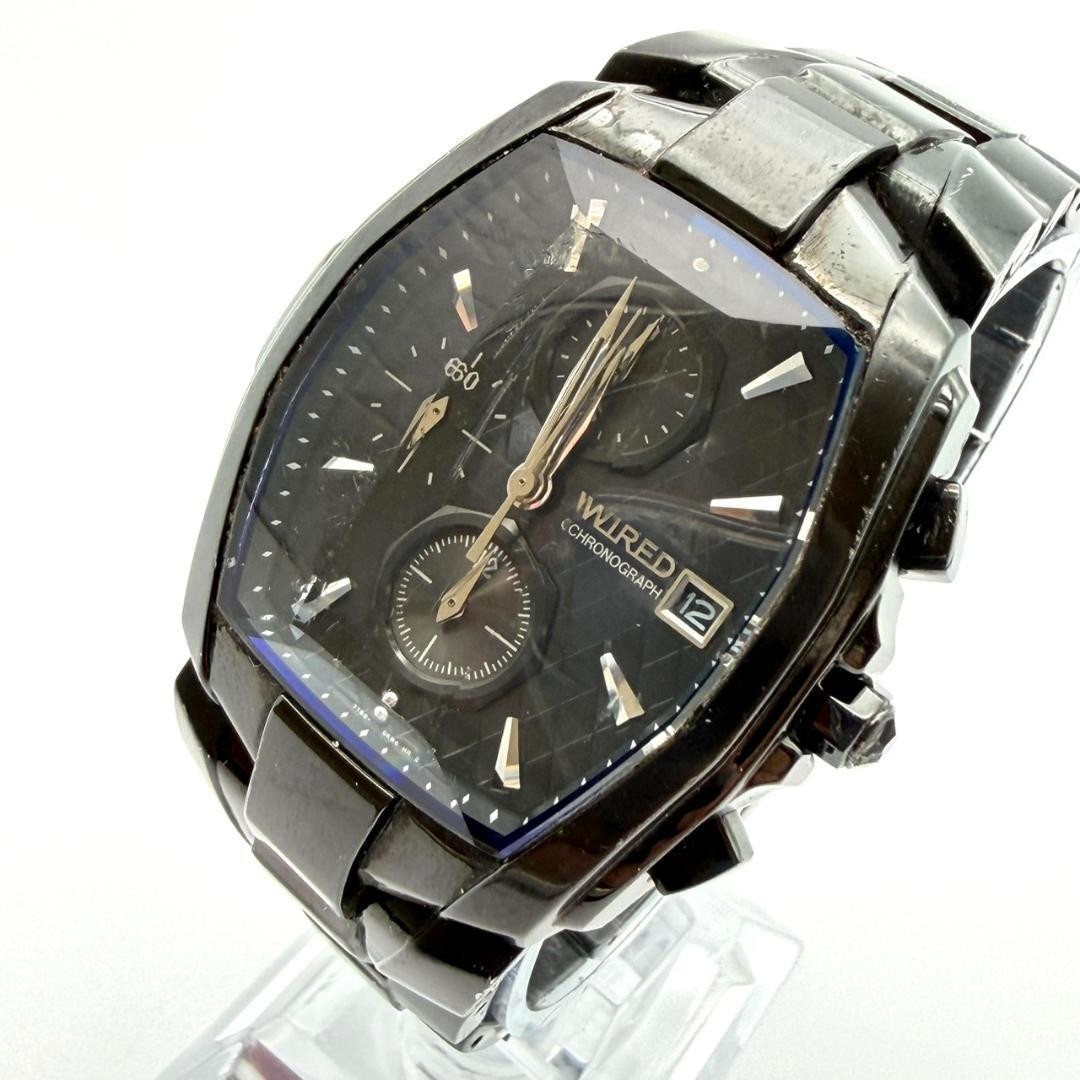 Seiko Wired Chronograph Watch, New Battery, Date Display, Men’s, Working ,