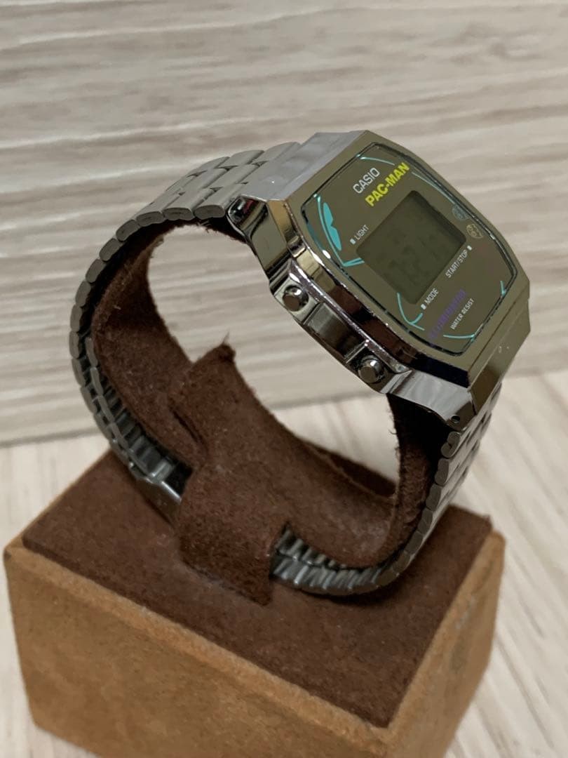 Casio Classic Pacman Collab A168WEPC-7A Silver Metal Band Used
