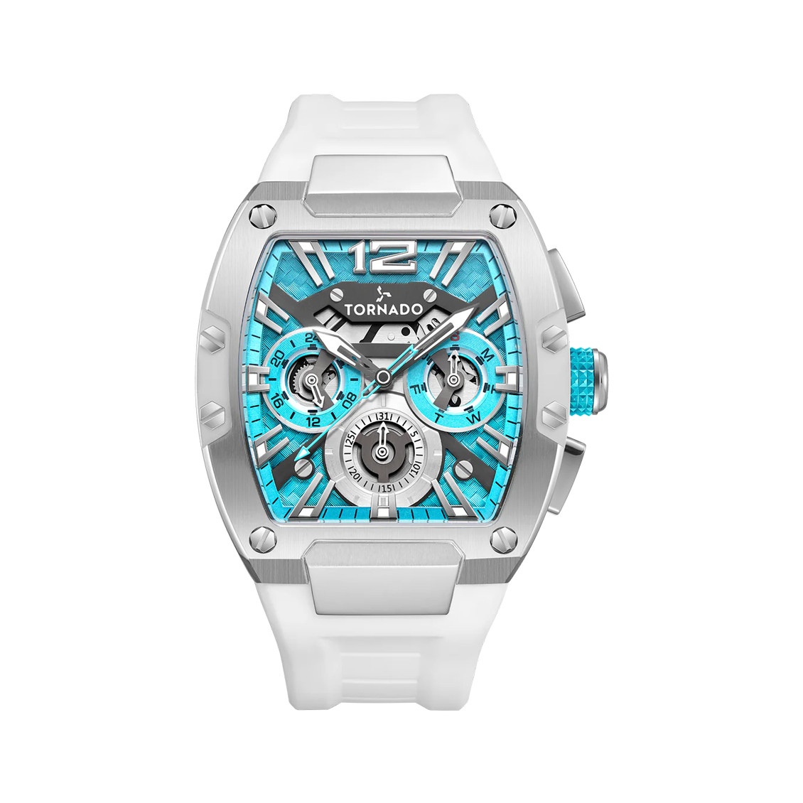 Tornado Xenith Men’s Multi Function Watch | Blue Dial, 43mm, 100 m (10 ATM)