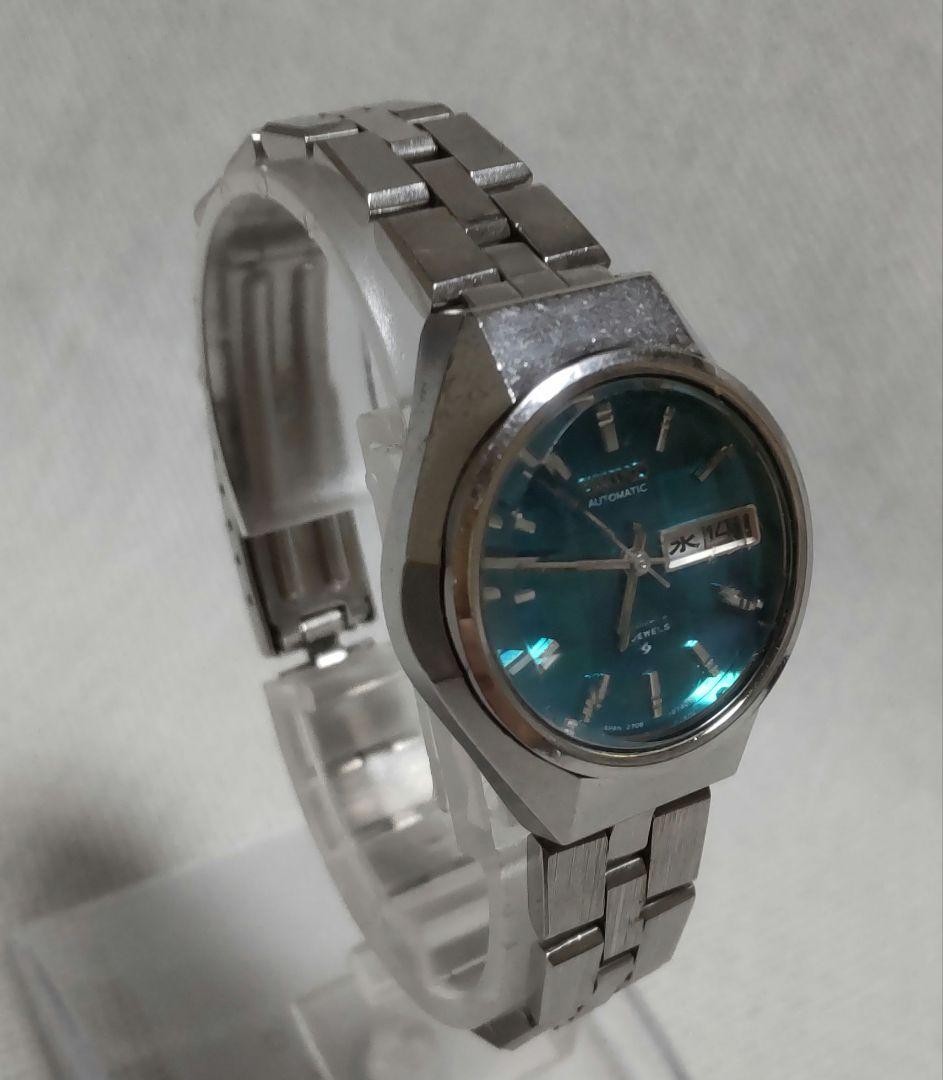 Seiko Automatic Ladies Watch Light Blue Dial 27mm wrist 16.0cm/6.3in