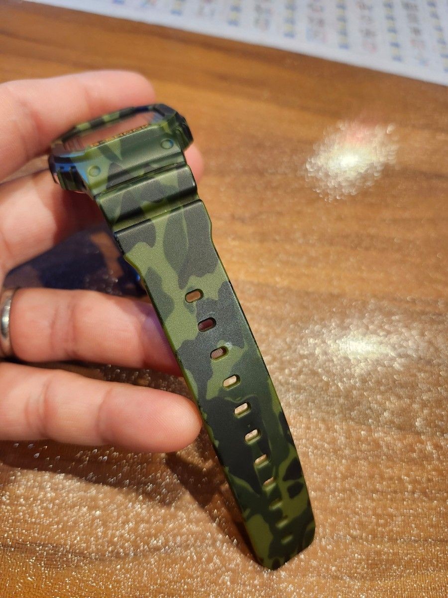 Rare excellent condition CASIO G SHOCK DW 5600 camouflage digital wristwatch