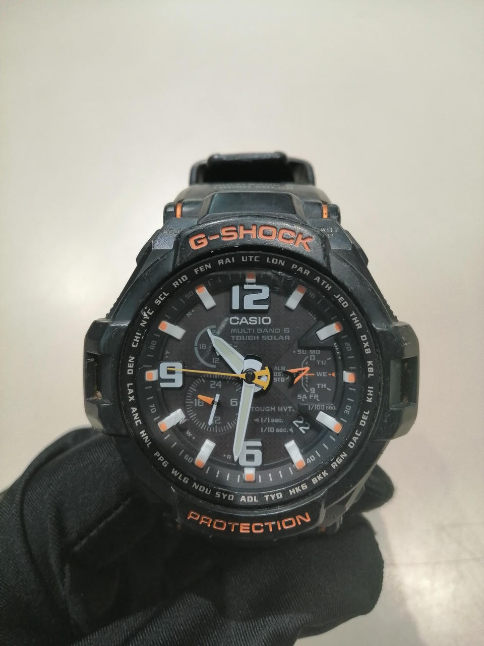 CASIO G-SHOCK blk gw 4000 scratches 5087 Black Solar Men Watch Auth Japan