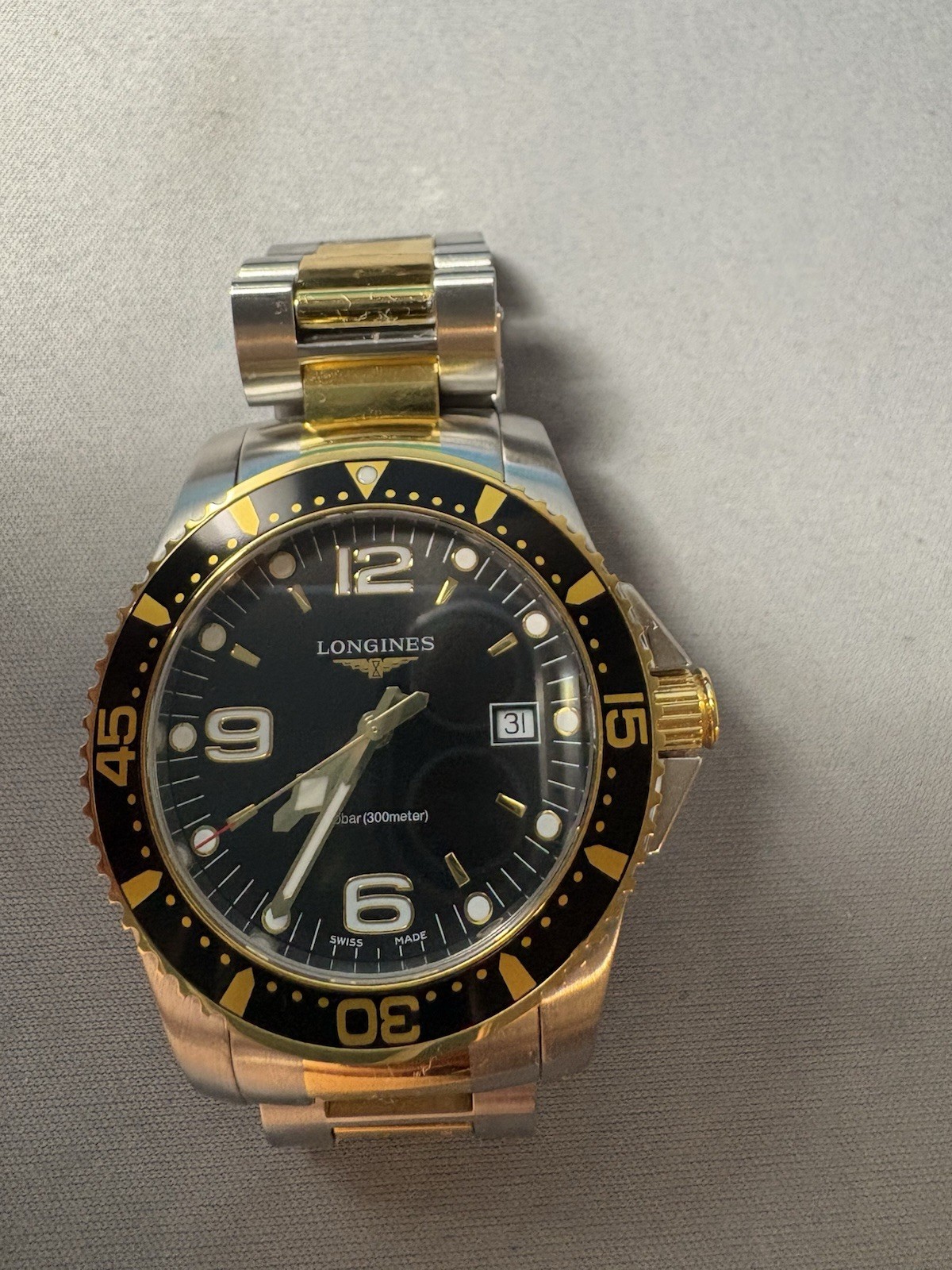 Longines HydroConquest Men’s Sunray Black Watch – L3.740.3.56.7 Box Papers