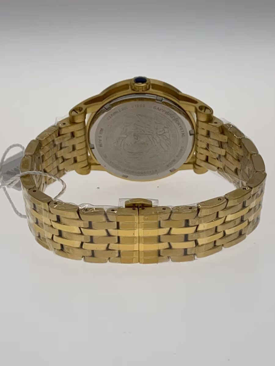 [B1S] Versace Quartz Gold Dial Stainless Steel Unisex Watch VERD00318 [w7p]