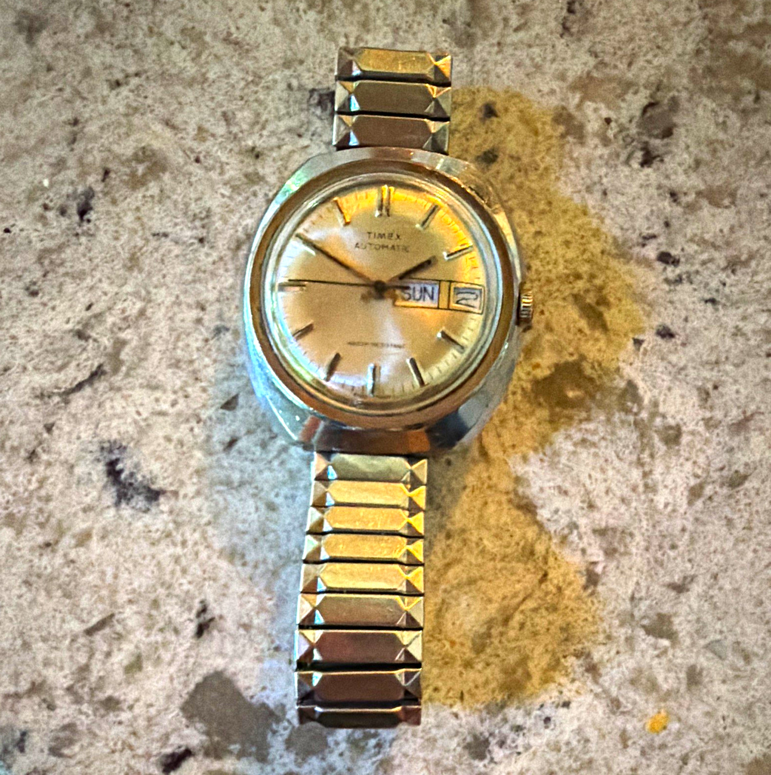 Timex Automatic Women’s Day/Date Analog Watch Silver Dial Metal Bracelet 32-35mm