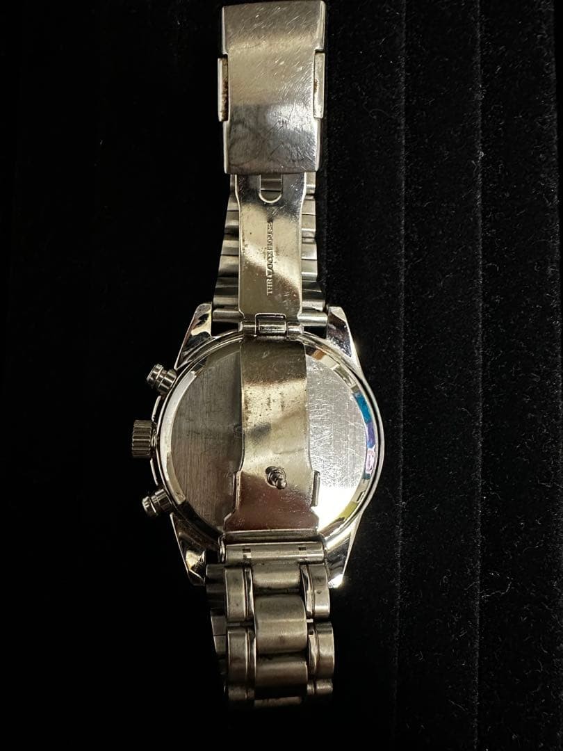 SEIKO Chronograph Watch, Solar Powered, Blue Dial, Quartz Movement (Non-function