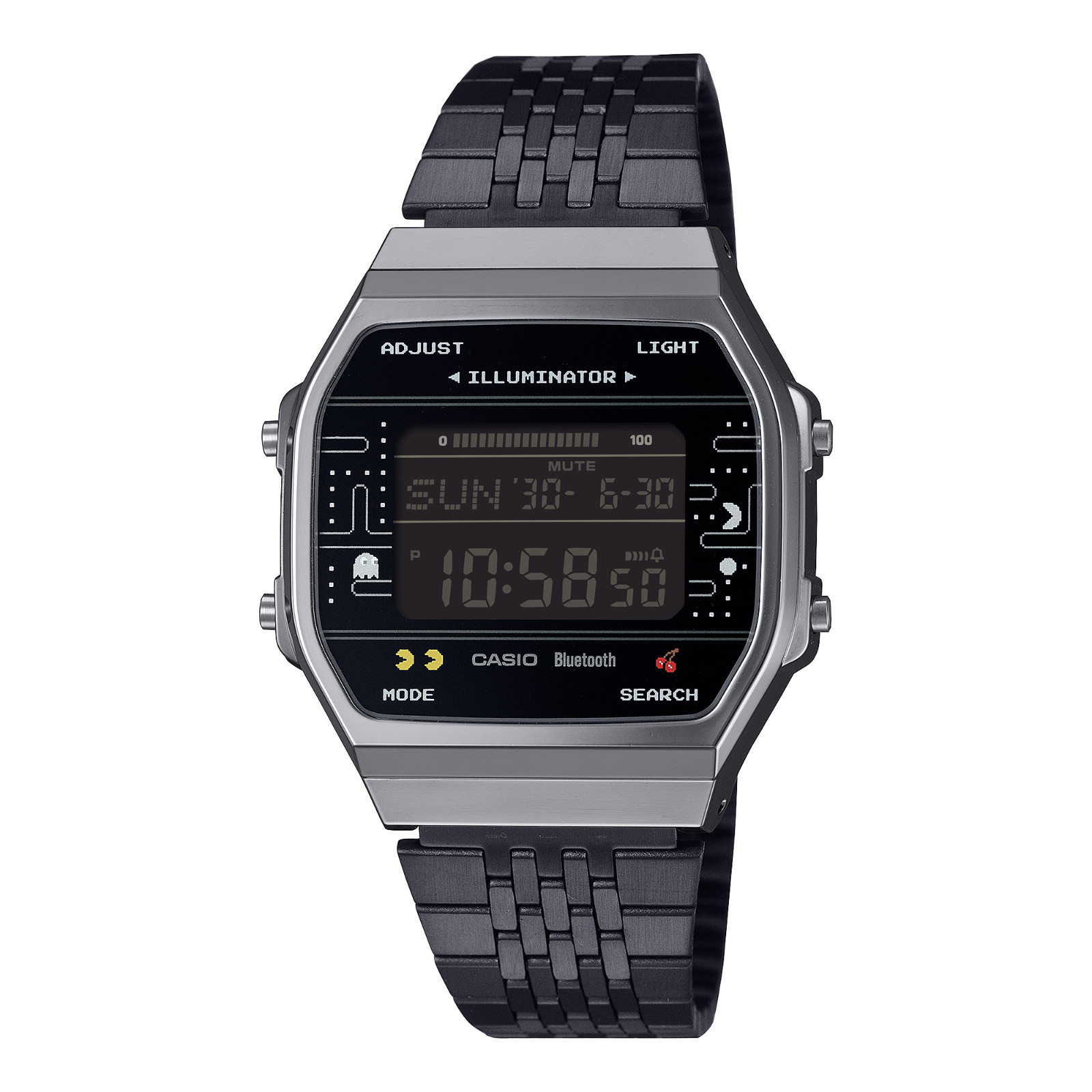 Casio Vintage PAC-MAN Discontinued Bluetooth Digital Step Watch ABL100WEPC-1B