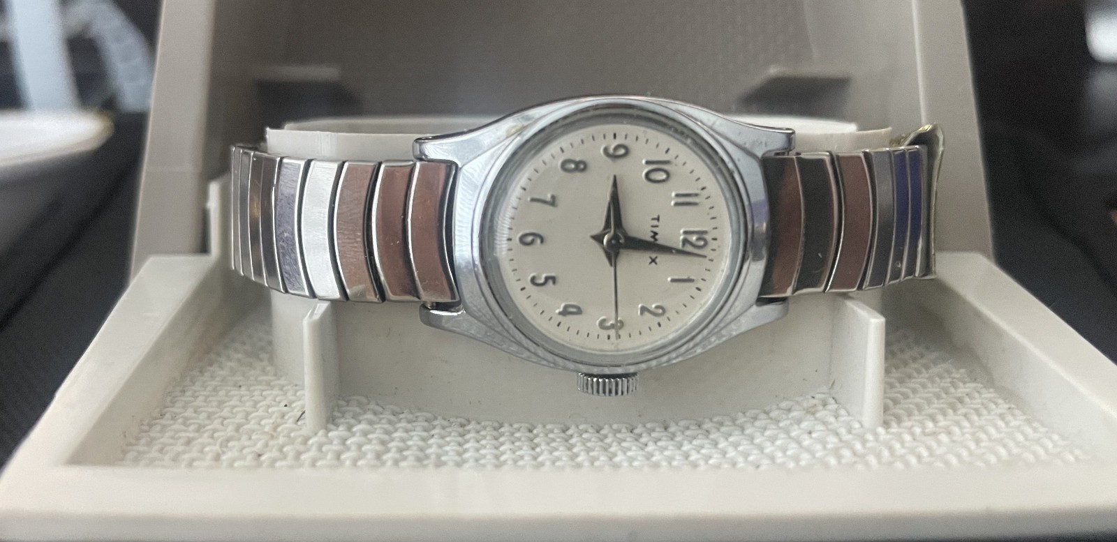 Vintage Timex Sweep Second Wrist Watch 10142 With Box and Tags
