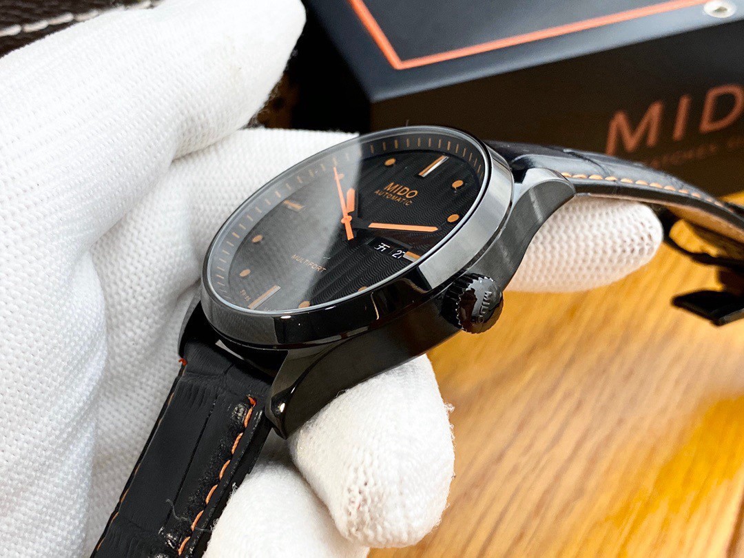 MIDO Multifort Chronometer Caliber 80 Automatic Watch 40mm Leather Strap