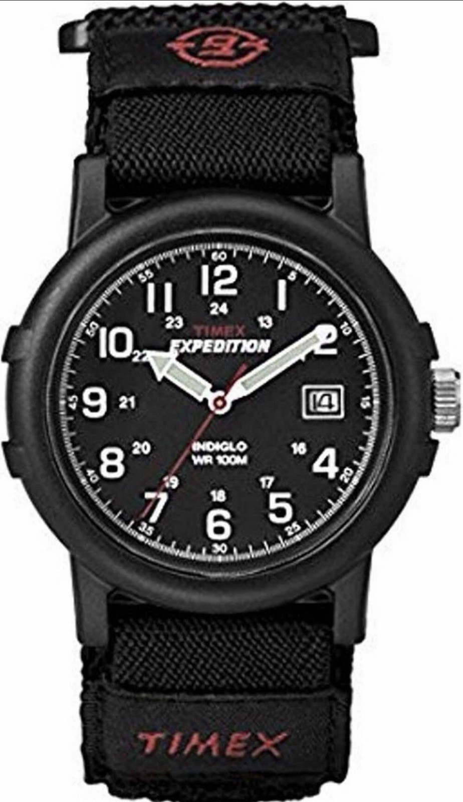 Timex T400119J Men’s Expedition Camper Black Nylon Band Watch T40011
