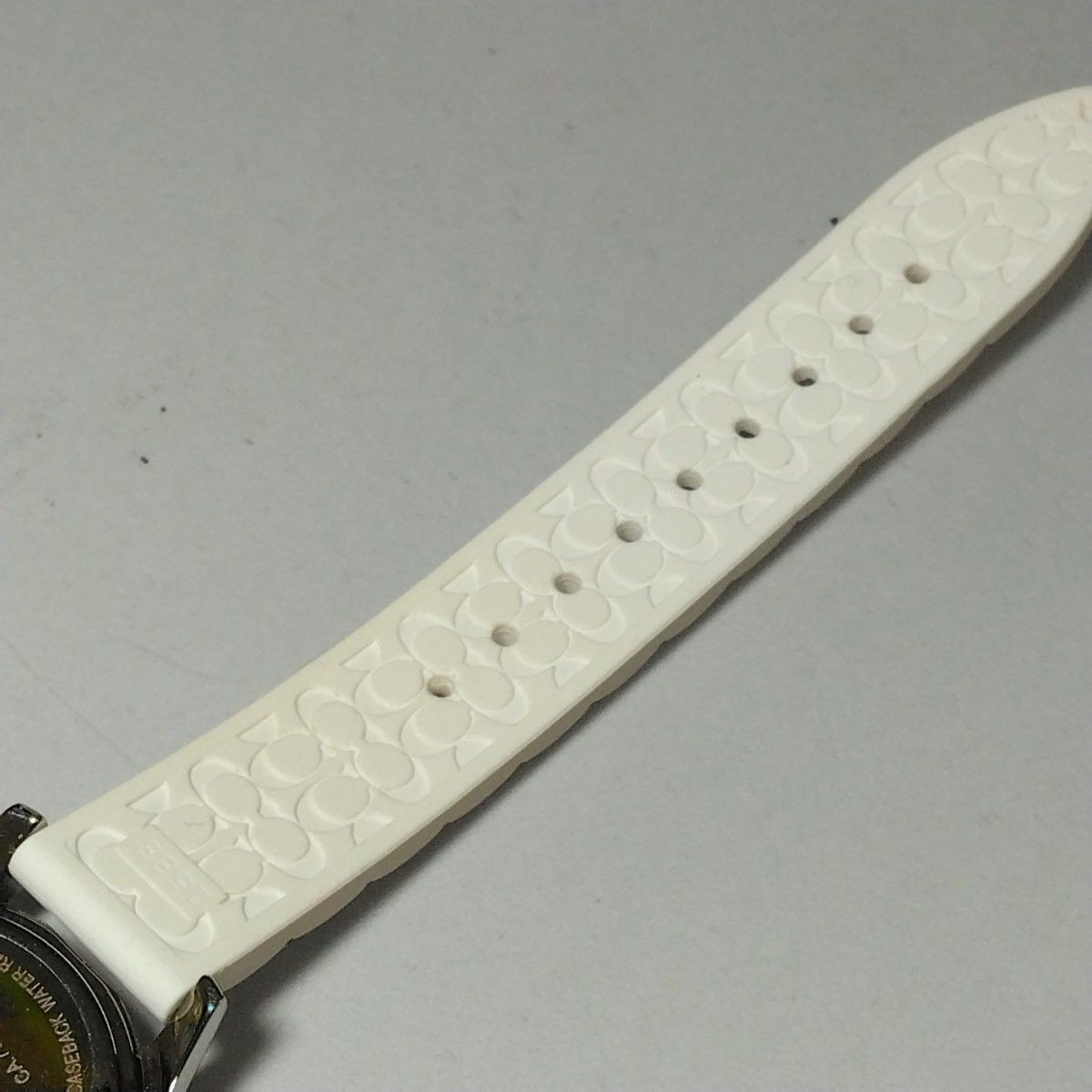 Battery Replacement and Cleaning Completed COACH Quartz Watch 14502525 Rubber Ba