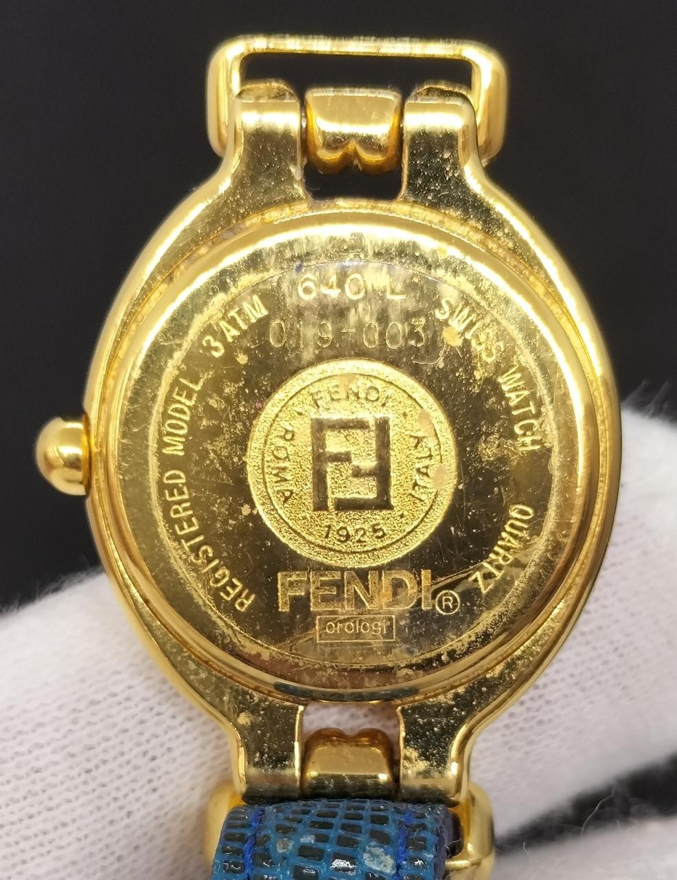[A4N] Fendi Round Loop Classic Stainless Steel Quartz Ladies Watch [z8s]