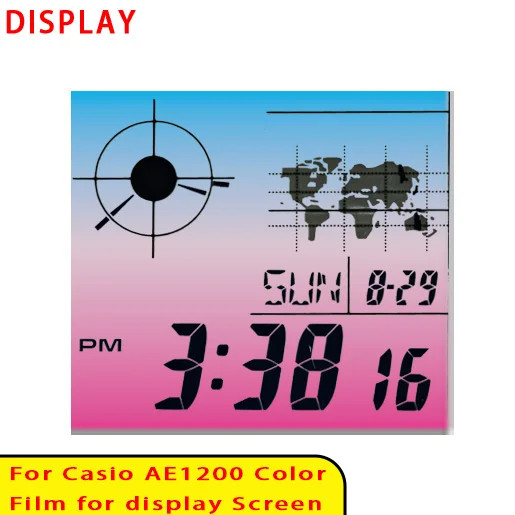 42 Style Display Color Screen Filter for Casio AE1200 Display HD Gradient Filter