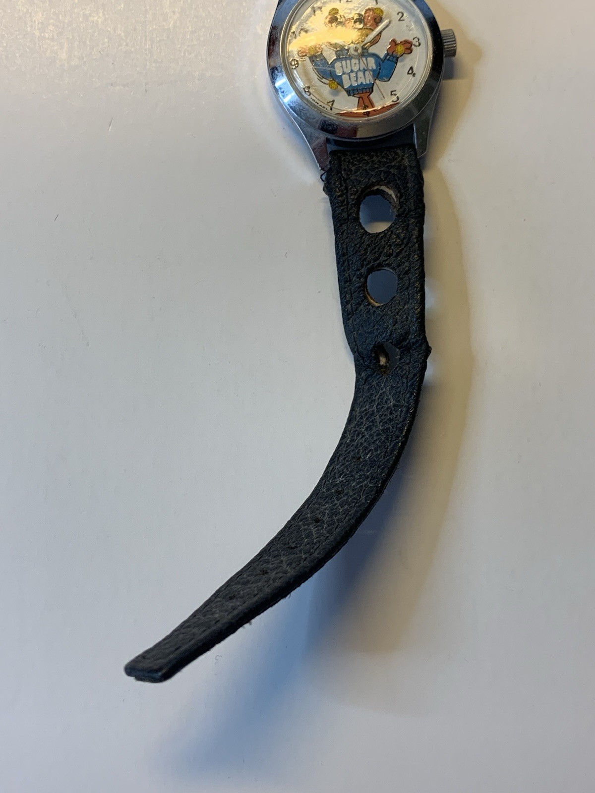 Sugar Bear Sugar Crisps Blinking Eyes Manual Wind Kids Watch Original Band