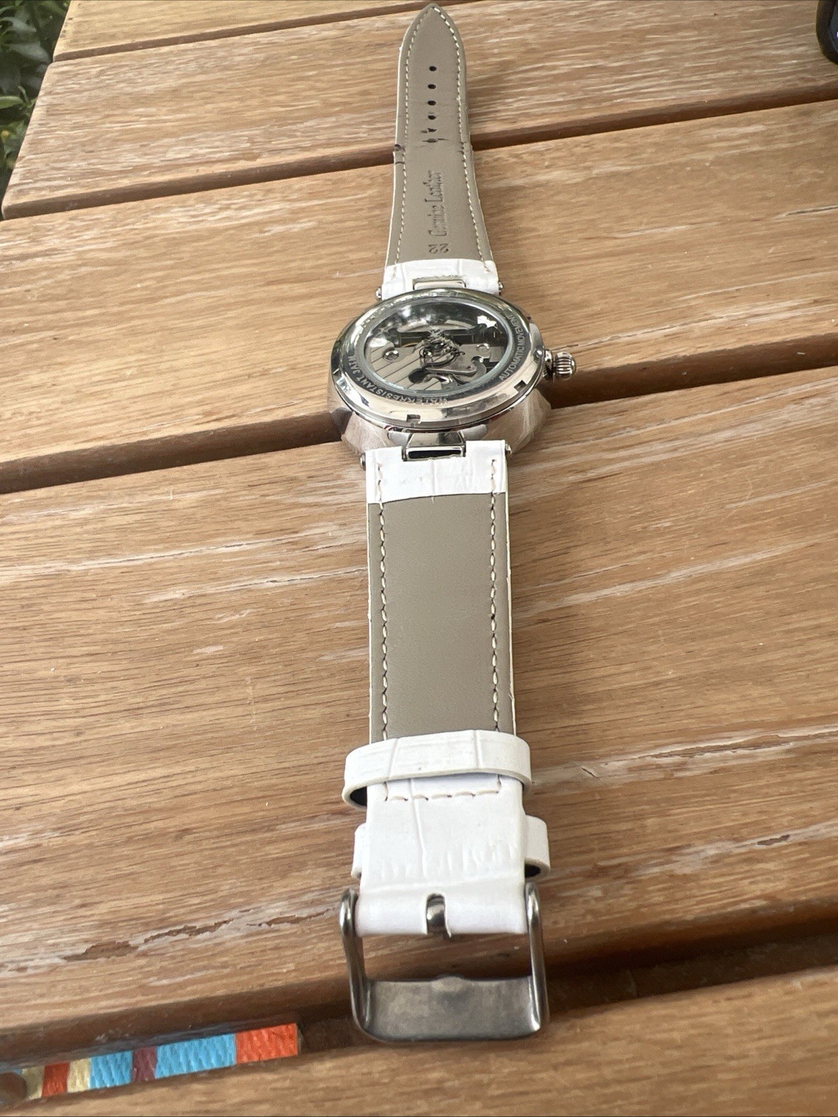 🔥 🔥 Skeleton Mechanical watch SunMoon StarWhite 🔥 🔥