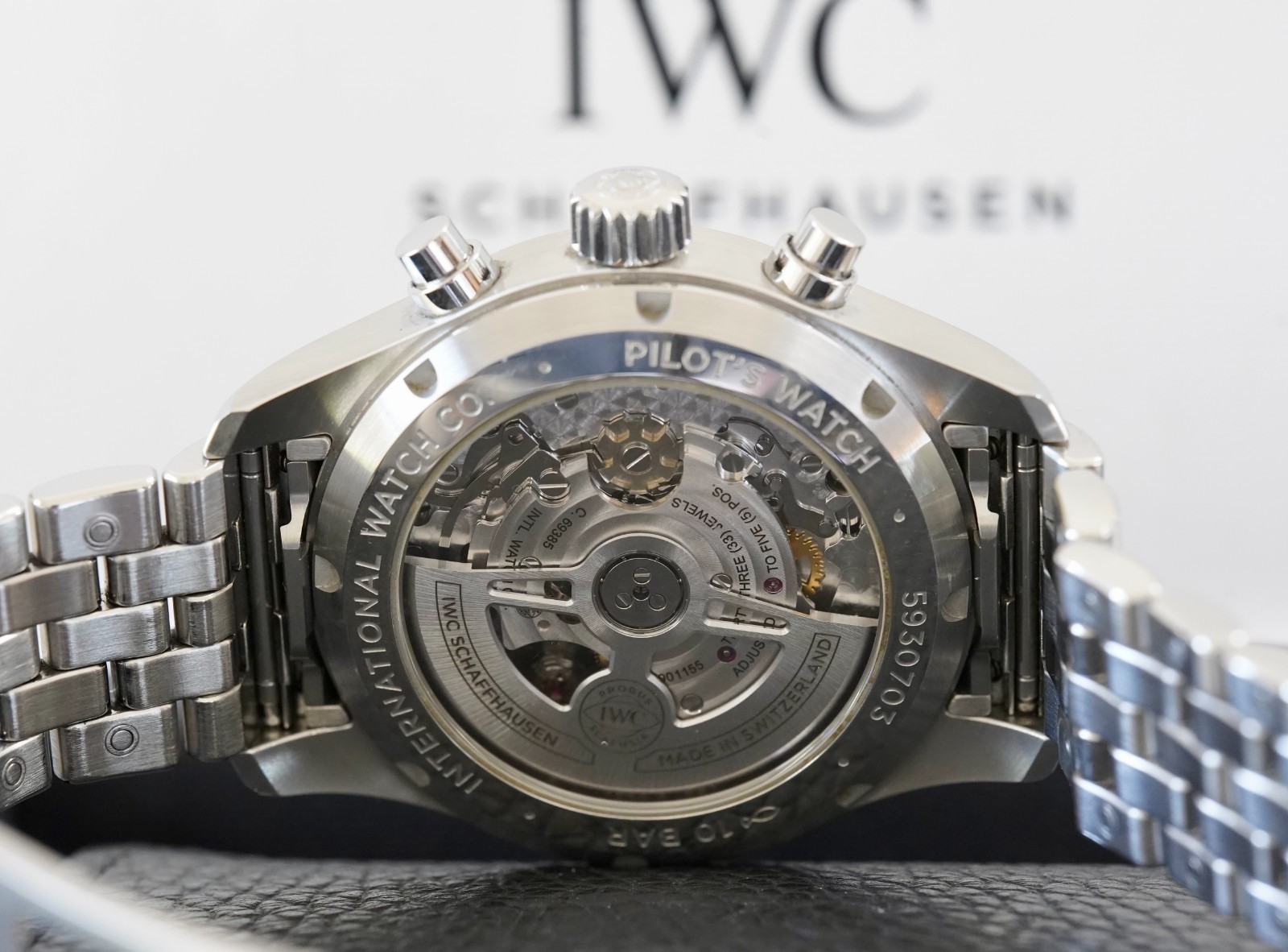 IWC Pilot Chronograph 41mm Blue Dial IW388102 Full Set Excellent Condition