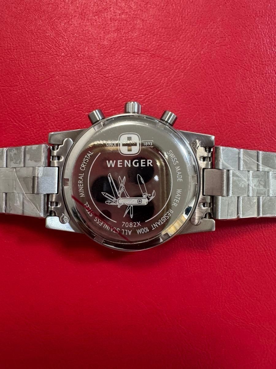 [B1P] WENGER Command Chrono 7082X Black Dial Quartz Watch [m4z]