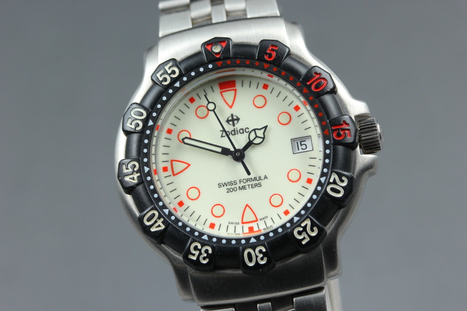[Near MINT] Zodiac Swiss Formula 713.83.66 Quartz Men’s Watch From Japan #3614