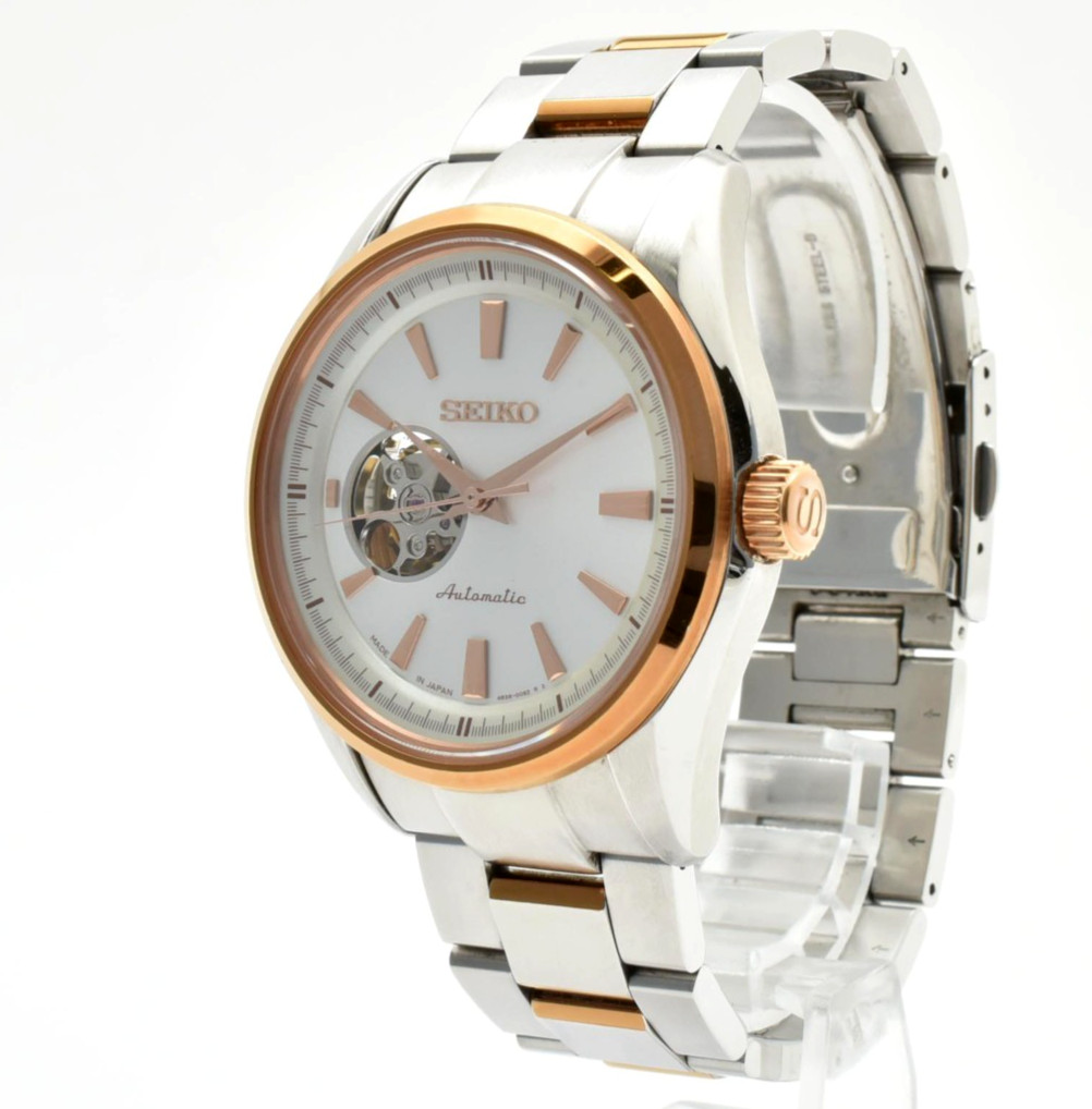 [N MINT] SEIKO Presage 4R38-00S0 SARY052 Gold White AT 41mm Men’s Watch JAPAN