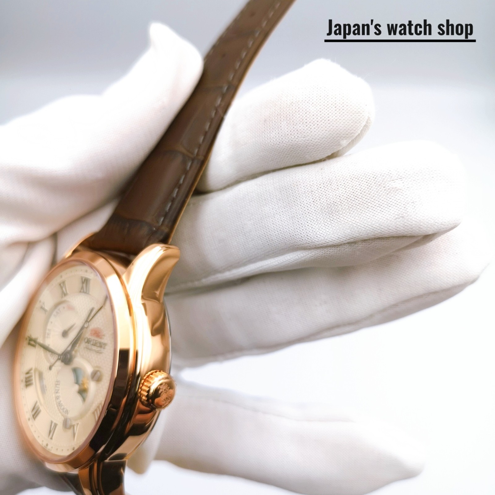 ORIENT ORIENT Classic SUN & MOON RN-AK0001S Brown Men’s Watch New in Box