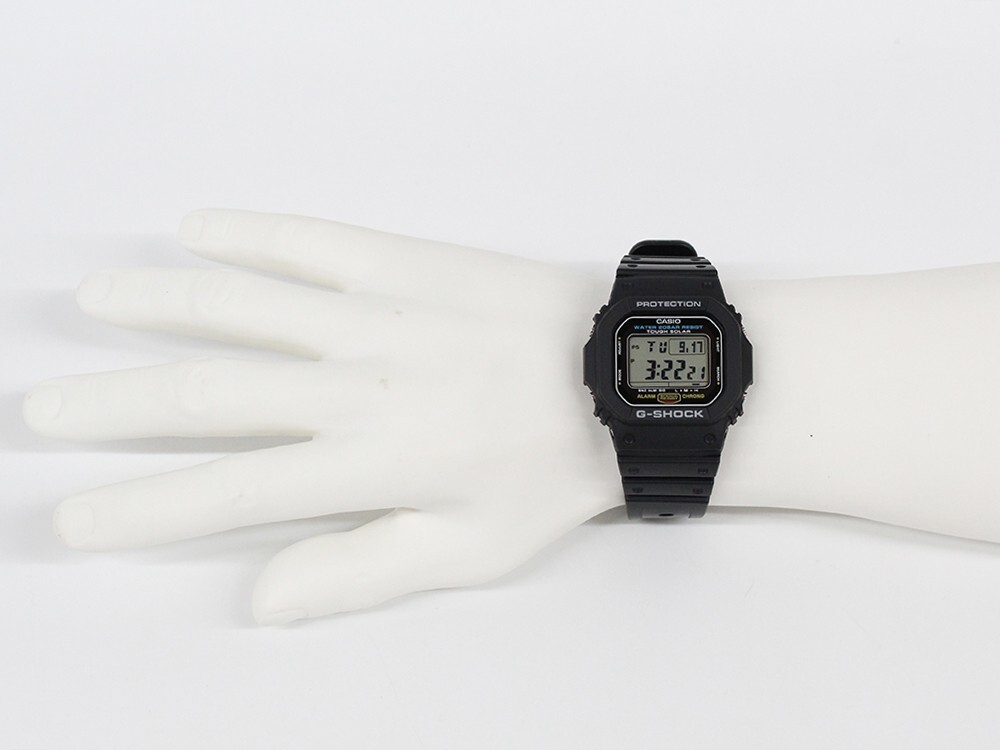 CASIO G-SHOCK G-5600UE-1JF Digital Quartz Solar Powered Clear Black