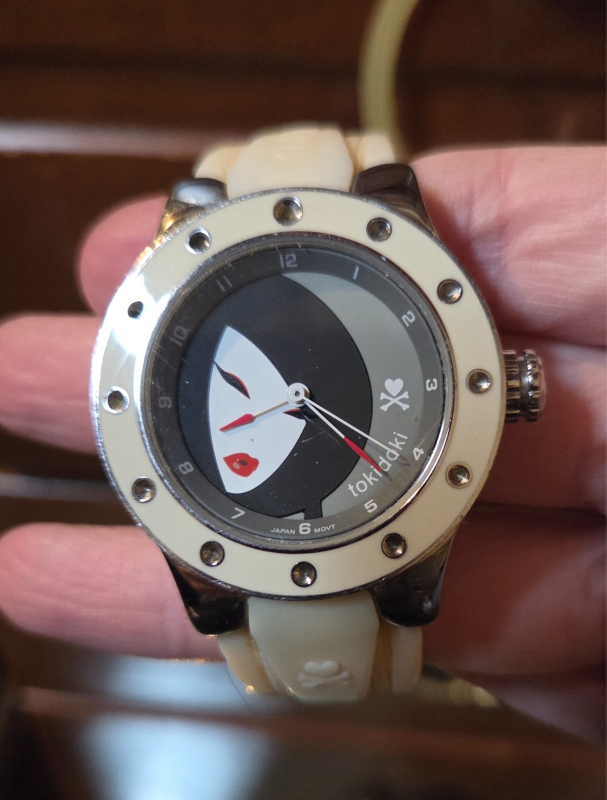 Tokidoki Geisha Watch, Vintage, Designer, Off WhiteRare!