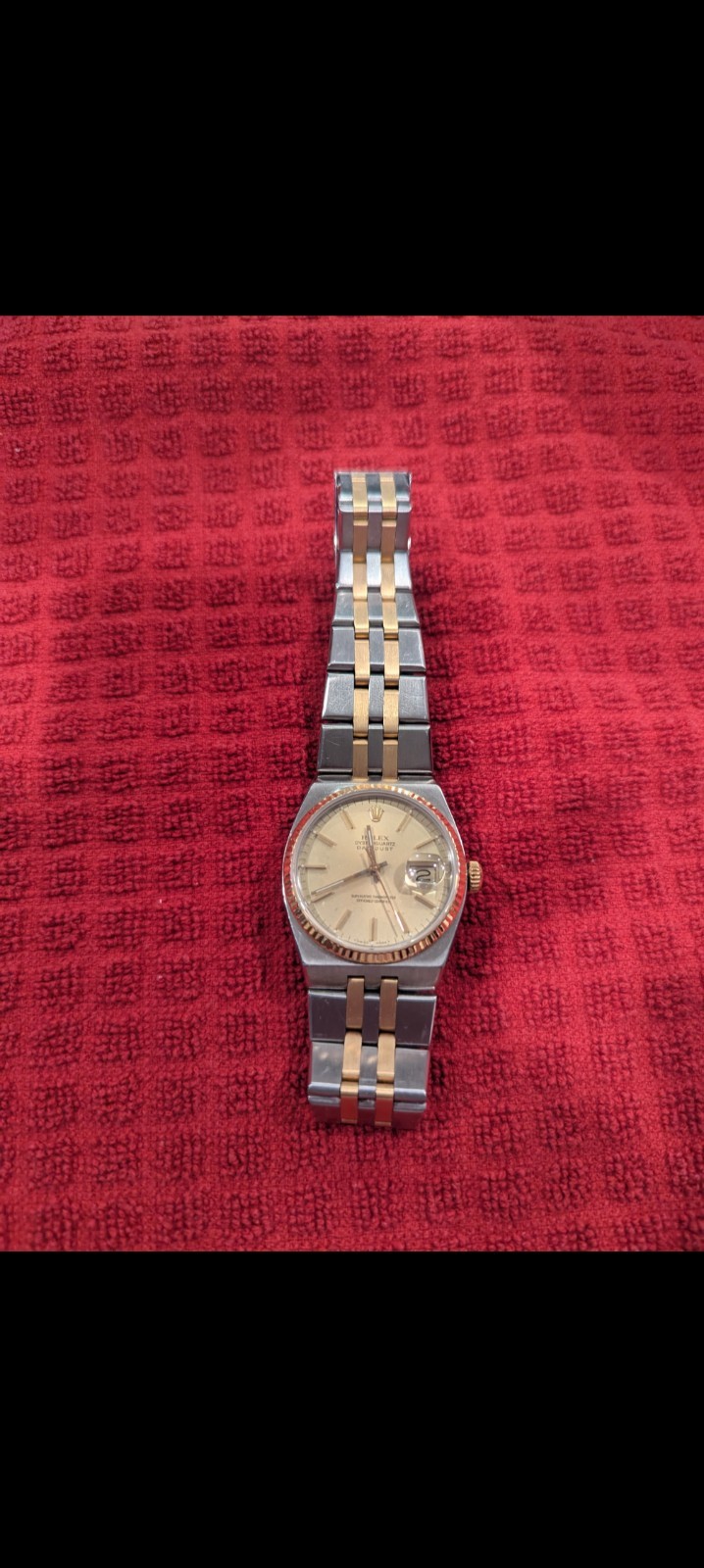 Men’s Rolex Date Quartz Two-Tone Watch