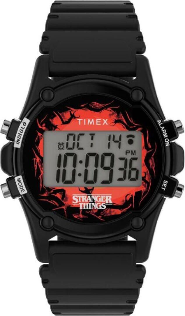 Timex Atlantis x Stranger Things Watch Limited Resin Strap Black TW2V51000 Boxed