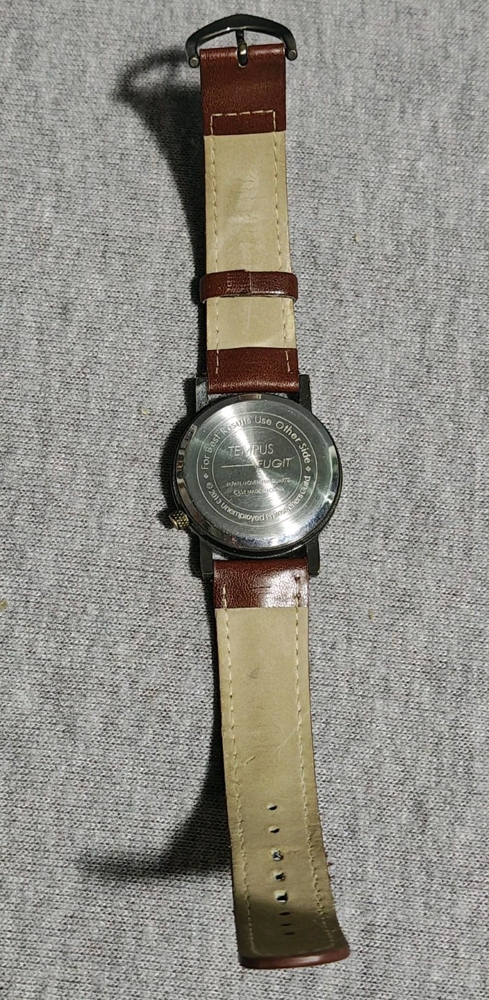 2013 Unemployed Philosophers Guild Quartz Brown Hindu God Watch. New Battery