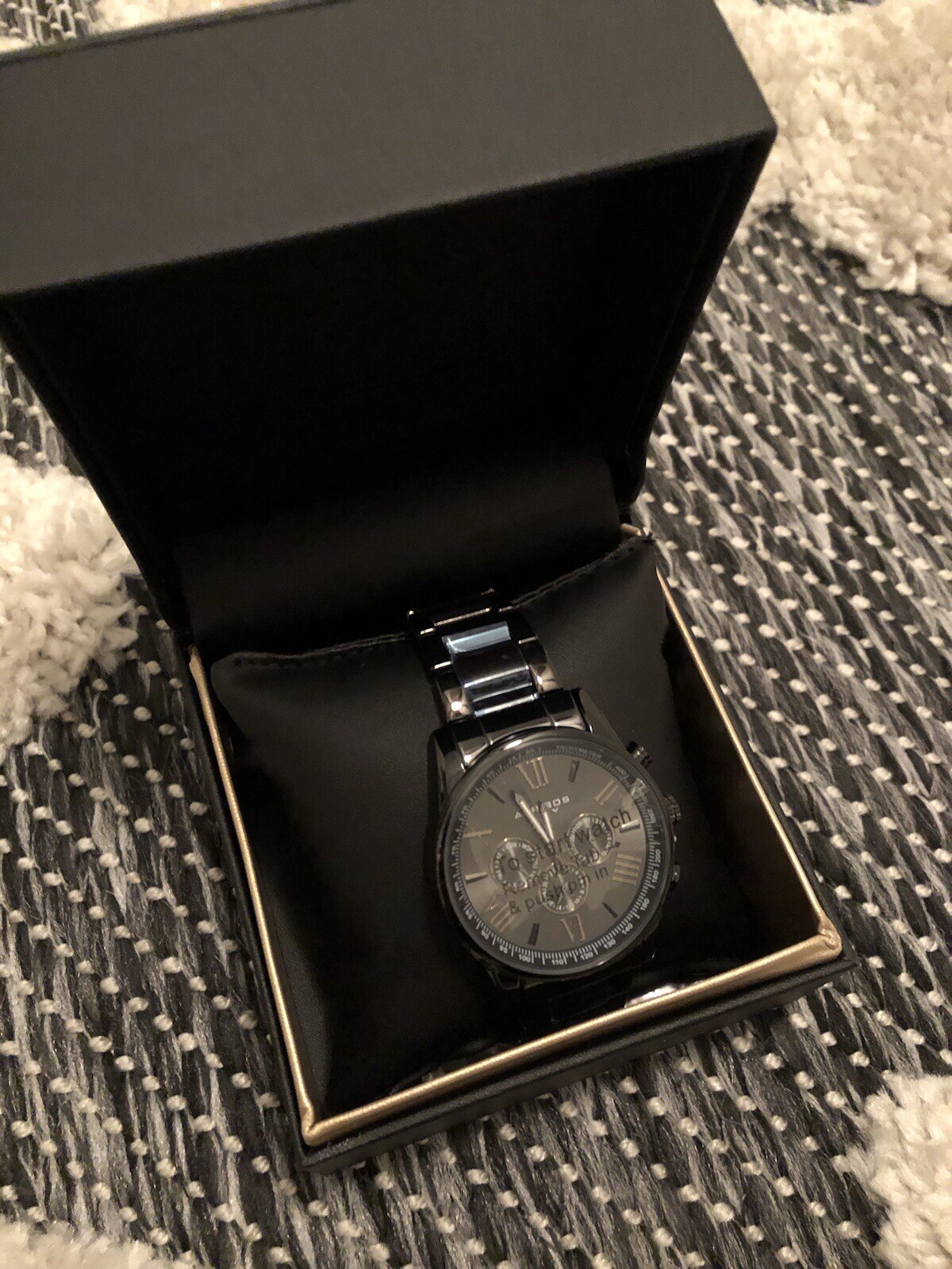 Akribos Luxury Watch Granite/Onyx