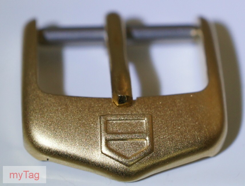 TAG Heuer Gold Tang pin Buckle 17mm (ext) 14mm (int)