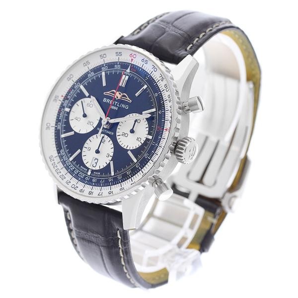 Breitling Navitimer 01 Chronograph 43 AB0138 43mm SS Black Dial Watch #C12771