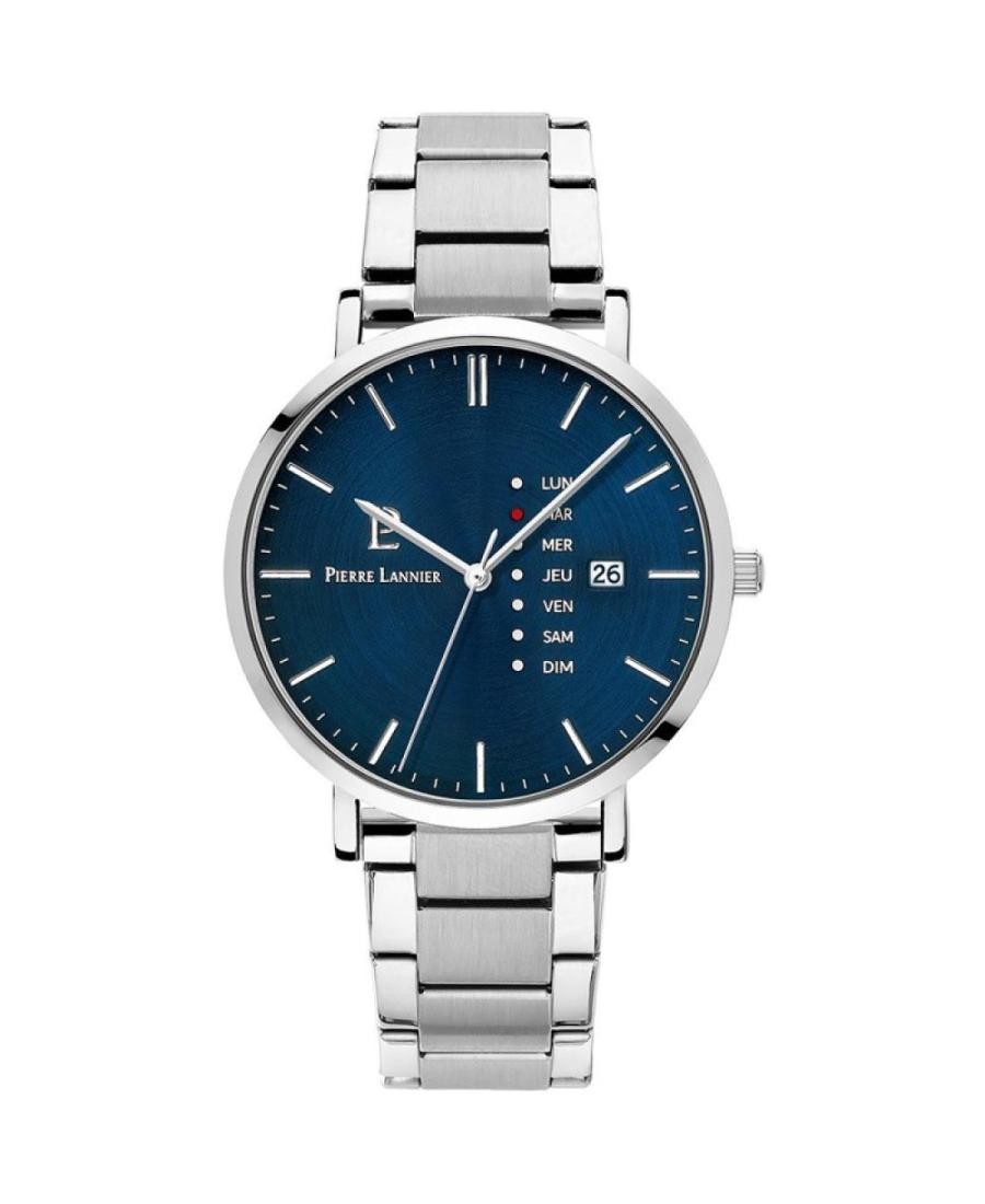 PIERRE LANNIER Men Analog Quartz Casual Watch Classic Dress Blue Dial Waterproof