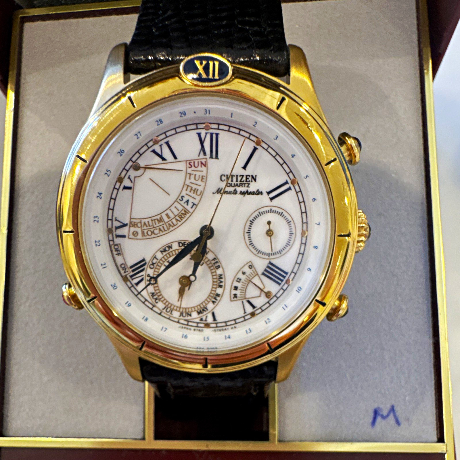 Citizen Infellectus 6760-G70455 Perpetual Calendar Alarm Quartz Watch
