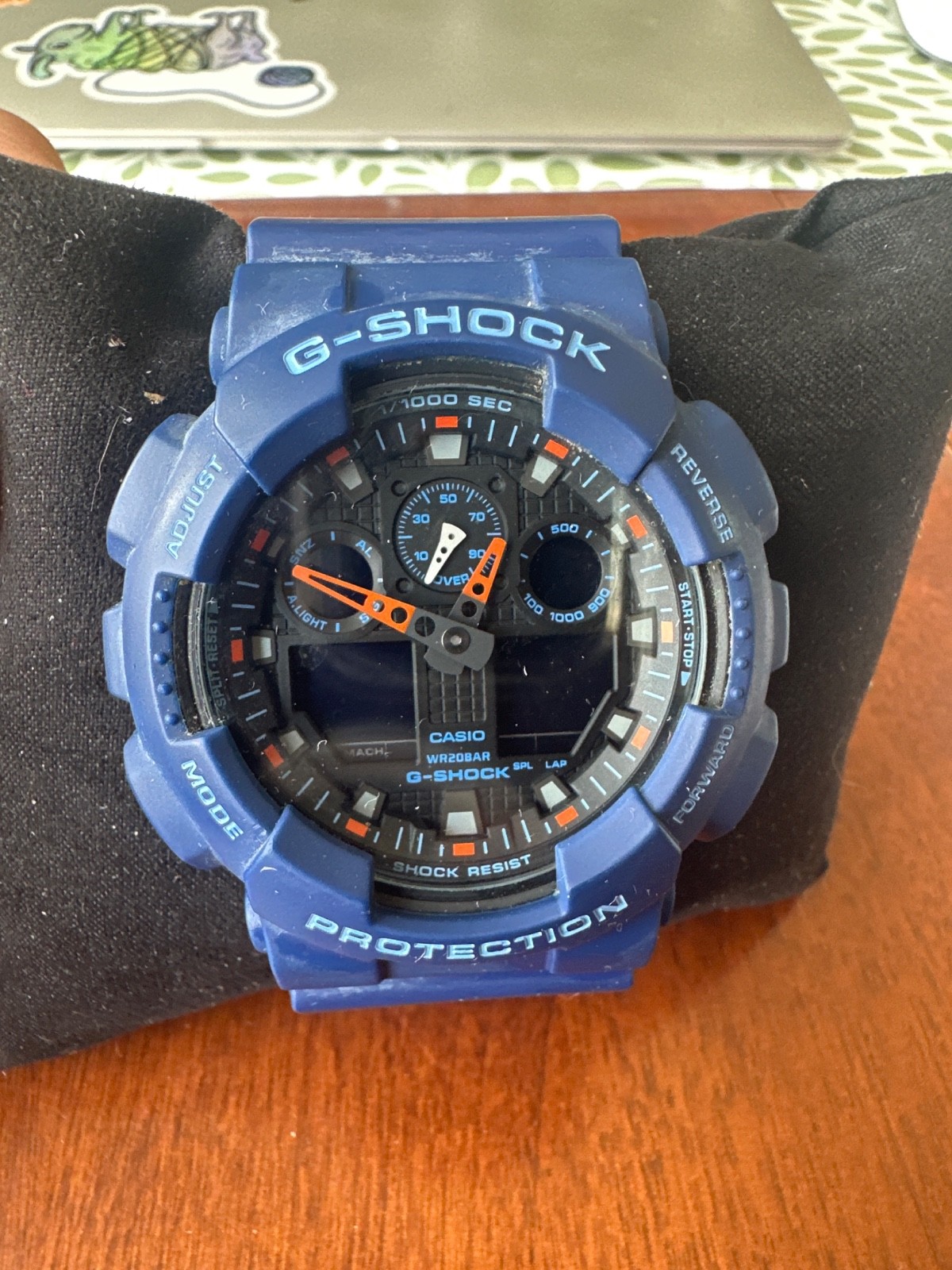 Casio G-Shock GA-100L-2A Blue Resin Men’s Watch- NEED BATTERY