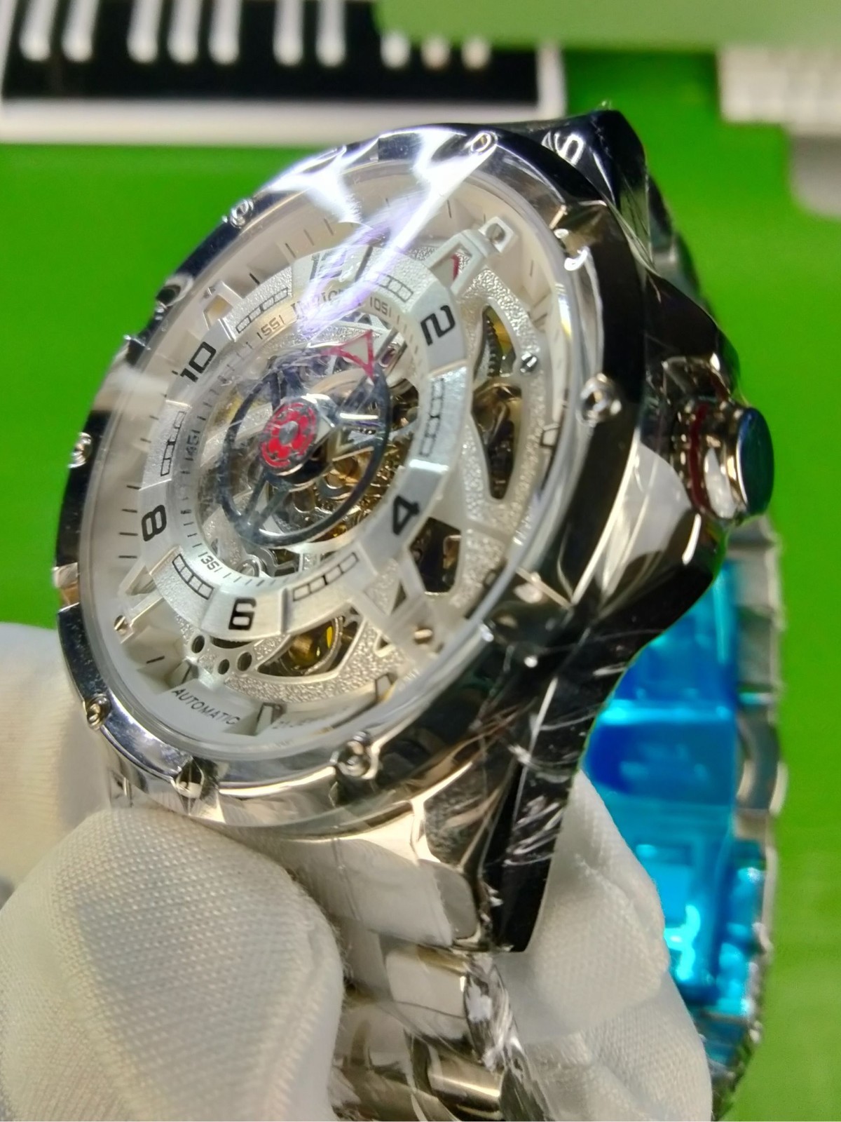 Invicta Racing Inter. Mechanical Automatic Stainless Steel Men’s Watch 21 Jewels