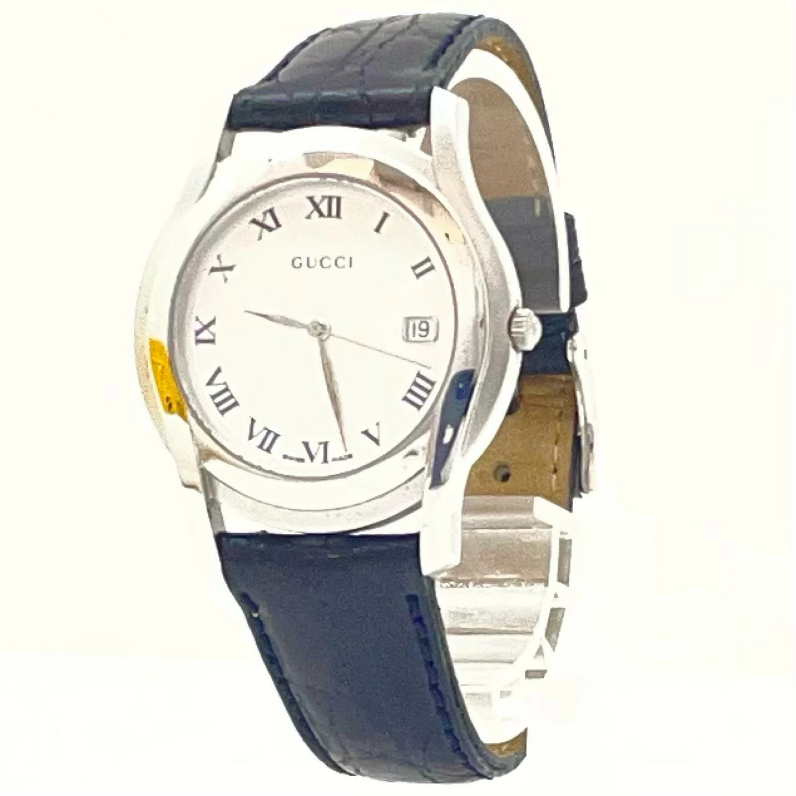 GUCCI Gucci 5500M Silver Case Size 3.2cm Unisex Used Watch #74361