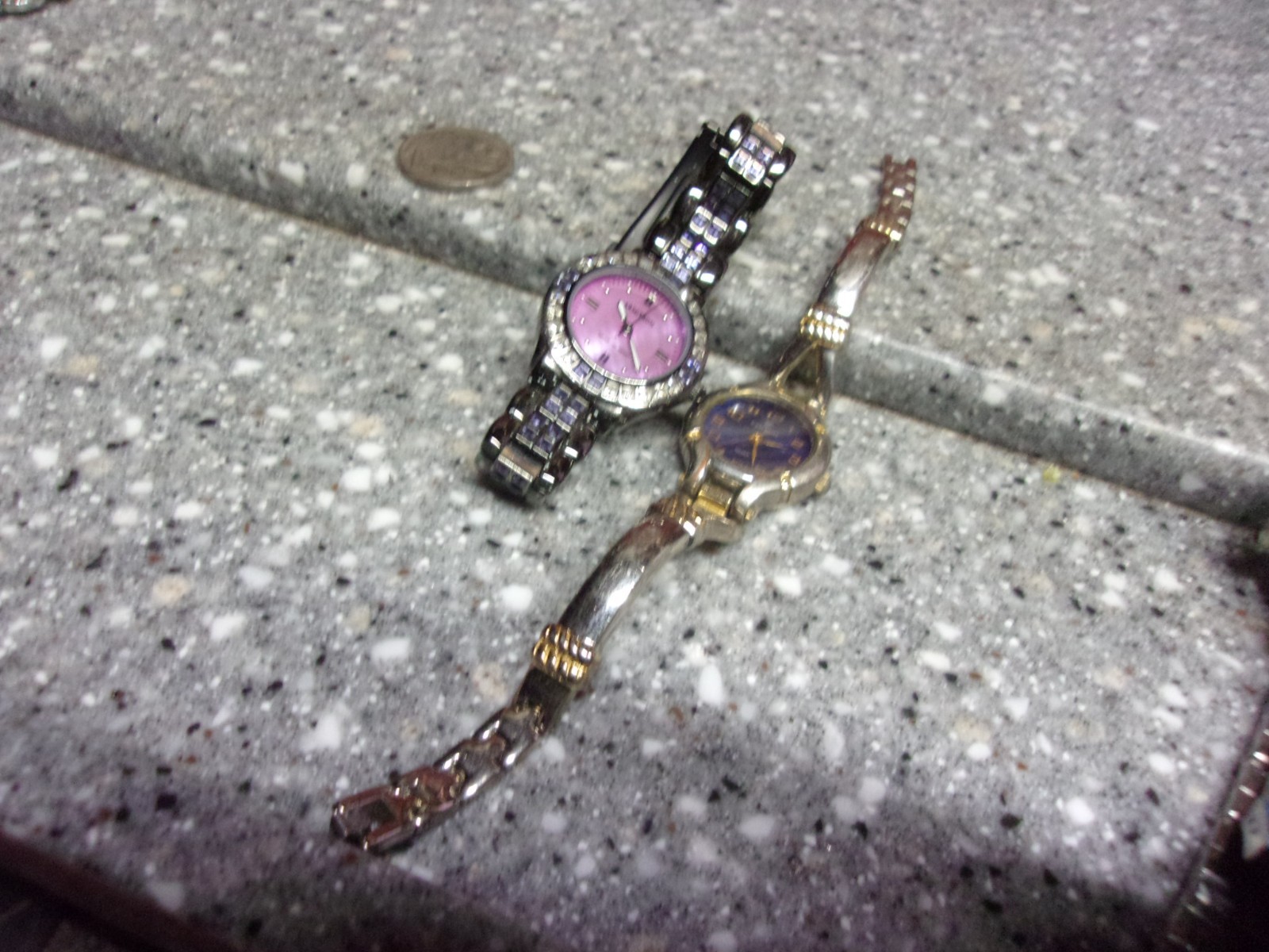 B629 pair of older watch wrist watch lot Armitron and celebrity