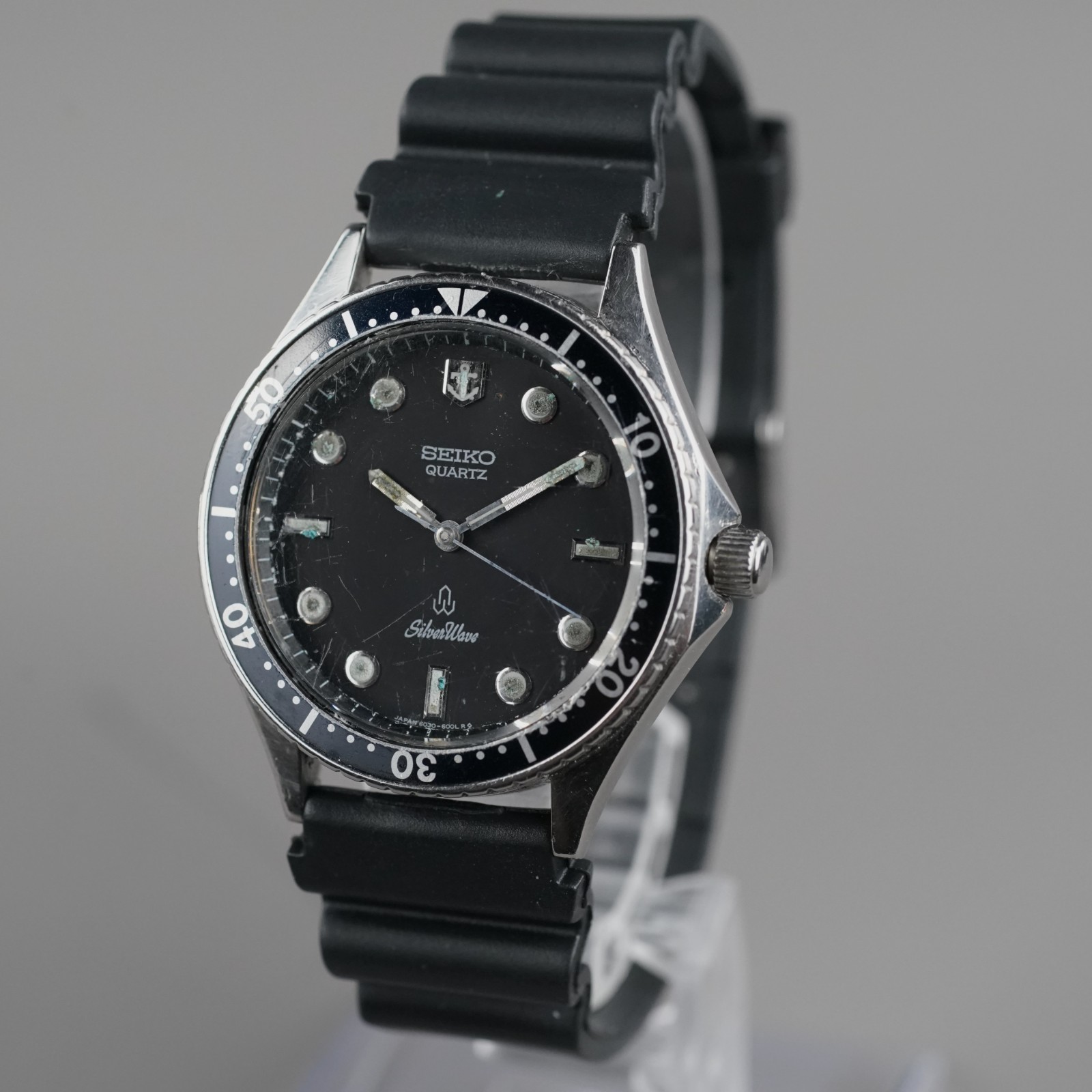 SEIKO 1980 VintageDiver SilverWave 6030-6000 Men’s 36mm Watch NewBattery NewBand