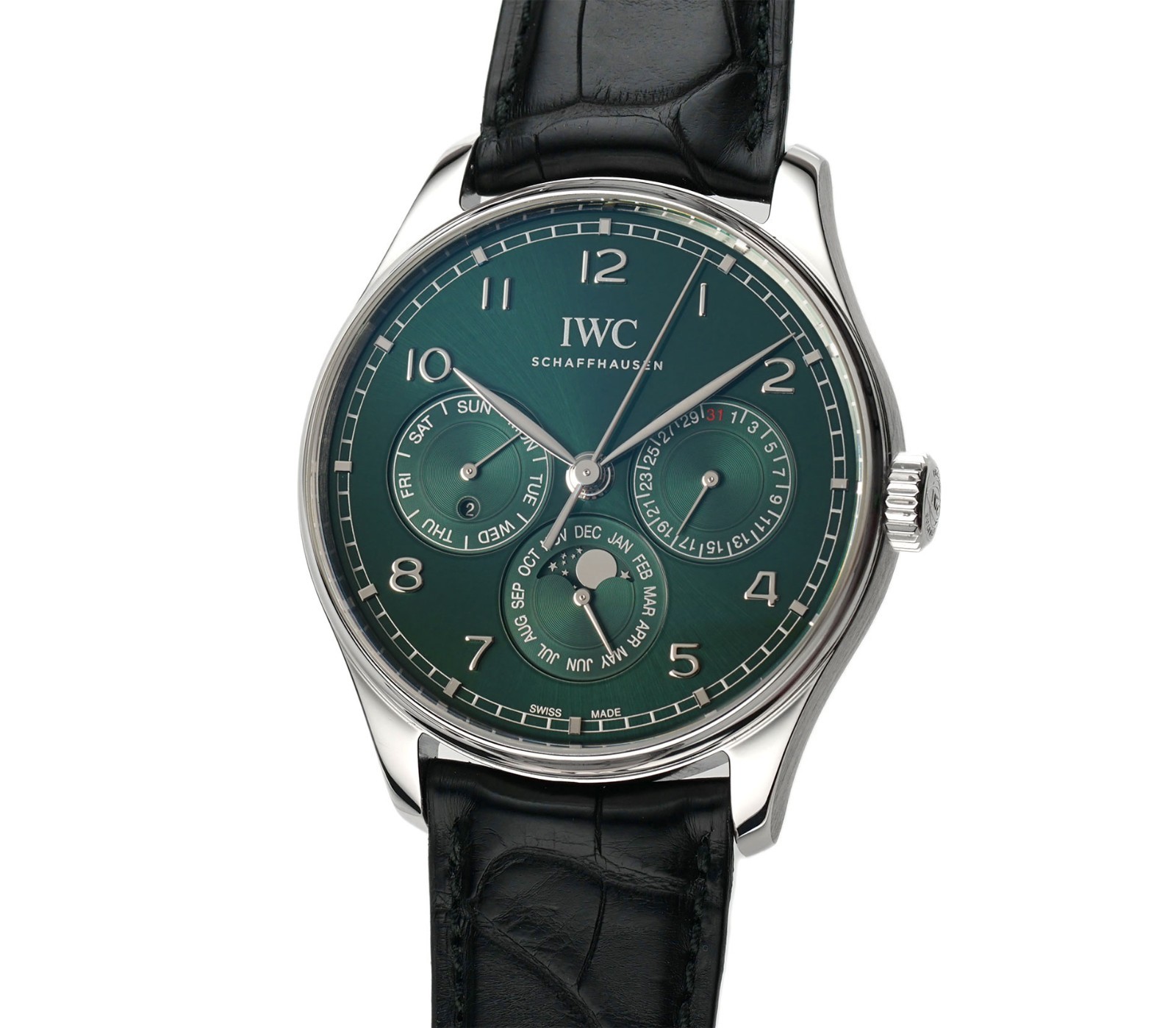 IWC Portuguese 42mm Perpetual Calendar Green Dial IW344207 – 2023