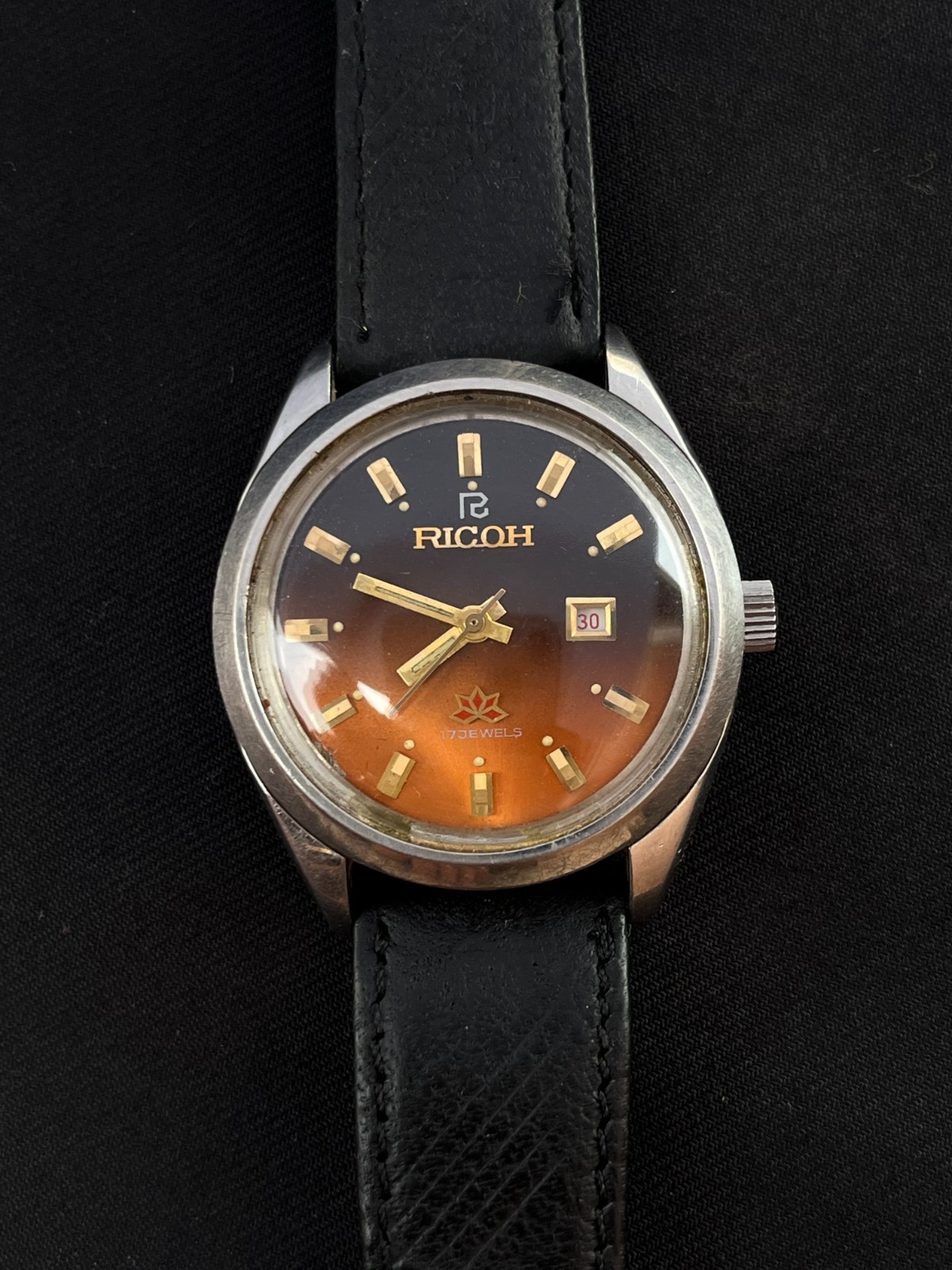 Vintage Ricoh Automatic 63514A 17 Jewels Japan Men’s Watch